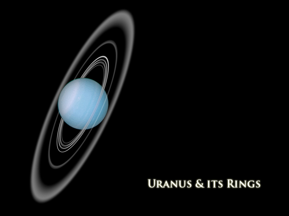 Uranus and its rings giantworldsorg